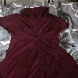Short Maroon Dress